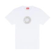 T-Diegor-K71 Wit T-shirt Diesel , White , Heren