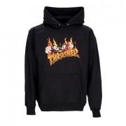 Zwarte Neckface Streetwear Hoodie Thrasher , Black , Heren