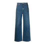 Klassieke high-waisted jeans met rafelzoom 7 For All Mankind , Blue , ...