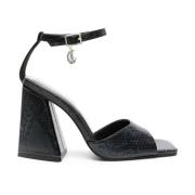 Zwarte Sandalen Scarpa Sandali Just Cavalli , Black , Dames