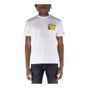 Casual Katoenen T-Shirt voor Mannen MC2 Saint Barth , White , Heren