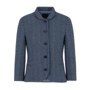 Tweed Jackets Emporio Armani , Blue , Dames