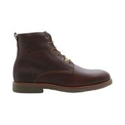 Waterdichte Leren Kastanje Veterschoenen Panama Jack , Brown , Heren