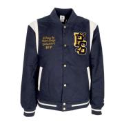 Navy Varsity Jacket Streetwear Mannen Puma , Blue , Heren