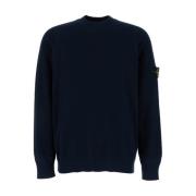 Round-neck Knitwear Stone Island , Blue , Heren