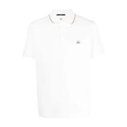 Stretch Piquet Slim Polo Shirt C.p. Company , White , Heren