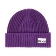 Beanies Ganni , Purple , Dames