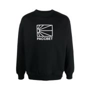 Zwarte Big Logo Boxy Sweatshirt Rassvet , Black , Heren