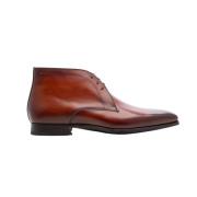 Cognac Leren Heren Veterschoen Magnanni , Brown , Heren