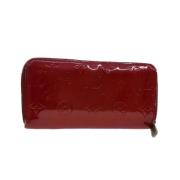 Pre-owned Leather wallets Louis Vuitton Vintage , Red , Dames