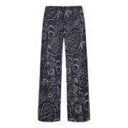 Wide Trousers Etro , Blue , Heren