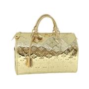 Pre-owned Canvas handbags Louis Vuitton Vintage , Yellow , Dames