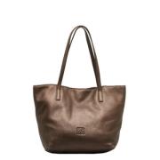 Pre-owned Leather totes Loewe Pre-owned , Brown , Dames