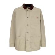 Stone Washed Canvas Chore Coat Dickies , Beige , Heren