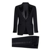 Single Breasted Suits Tom Ford , Black , Heren
