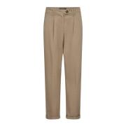 Cropped Trousers MOS Mosh , Beige , Dames