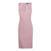 Midi Dresses Versace , Pink , Dames