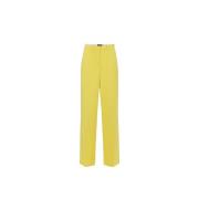 Wide Trousers Elisabetta Franchi , Yellow , Dames