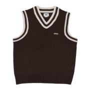 Java Brown Multi Sweater Vest Obey , Brown , Heren