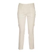 Cropped Trousers Dondup , White , Dames