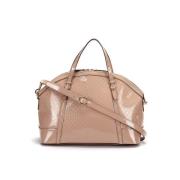 Pre-owned Leather gucci-bags Gucci Vintage , Beige , Dames