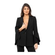 Blazers Twinset , Black , Dames