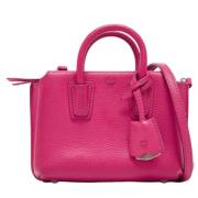 Pre-owned Leather totes MCM Pre-owned , Pink , Dames