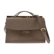 Pre-owned Leather handbags Fendi Vintage , Brown , Dames