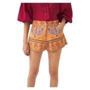 Print shorts Tajar Antik Batik , Orange , Dames