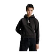 Gedrukte logo hoodie Calvin Klein , Black , Dames