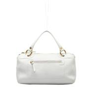 Pre-owned Leather handbags Celine Vintage , White , Dames