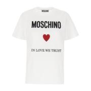 T-Shirts Moschino , White , Dames