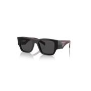 Zwarte stijlvolle zonnebril Prada , Black , Unisex