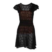 Pre-owned Cotton dresses Valentino Vintage , Black , Dames