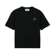 T-Shirts Ami Paris , Black , Heren