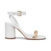 Sandals Casadei , White , Dames