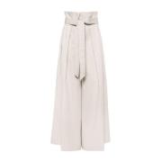 Wide Trousers Moschino , Beige , Dames