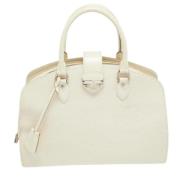 Pre-owned Leather louis-vuitton-bags Louis Vuitton Vintage , White , D...