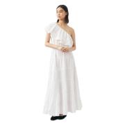 Asymmetrische maxi jurk Rodo Antik Batik , White , Dames