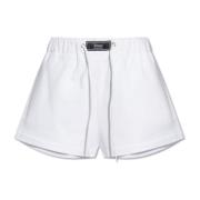 Shorts met patch Versace , White , Dames