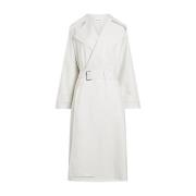 Belted Coats Calvin Klein , White , Dames