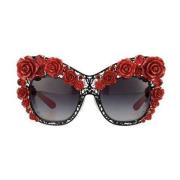 Rose Cat Eye Zonnebril Dolce & Gabbana , Black , Dames