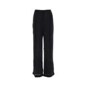 Wide Trousers Michael Kors , Black , Dames