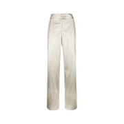 Straight Trousers Genny , Beige , Dames