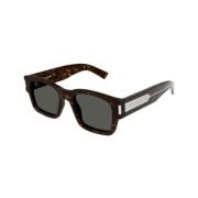 Square Sunglasses with Grey Lenses Saint Laurent , Brown , Dames