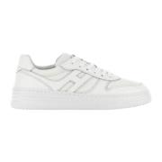 Witte Leren Sneakers Hogan , White , Dames