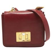 Pre-owned Leather shoulder-bags Emilio Pucci Pre-owned , Red , Dames