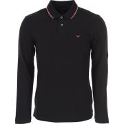 Klassieke Polo Shirt Emporio Armani , Black , Heren