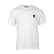 Witte T-shirt en Polo Collectie Stone Island , White , Heren
