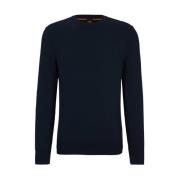 Round-neck Knitwear Hugo Boss , Blue , Heren